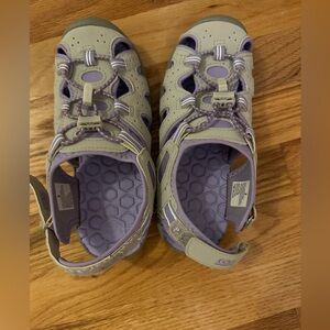 Kids' Purple and Tan water shoes. Great condition!